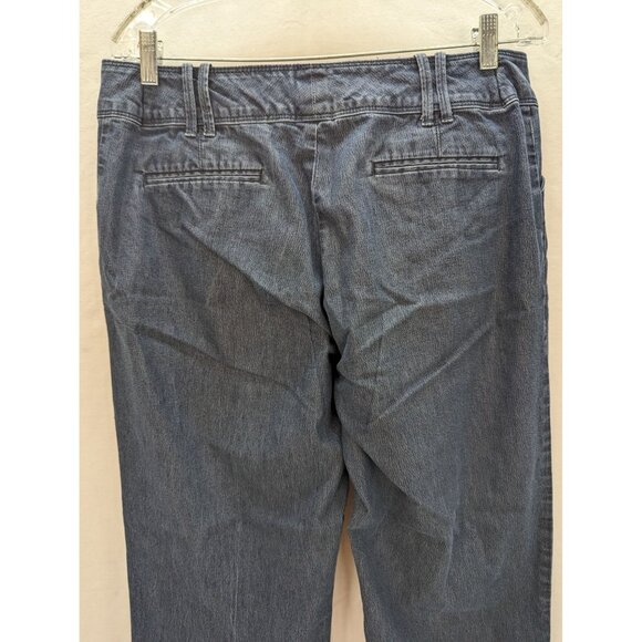 Lee Platinum Label Women Naturally Slimming Straight Wide Leg Blue Jeans Sz 12 M - Picture 6 of 12